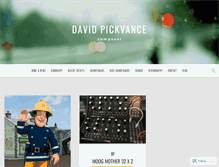 Tablet Screenshot of davidpickvance.com